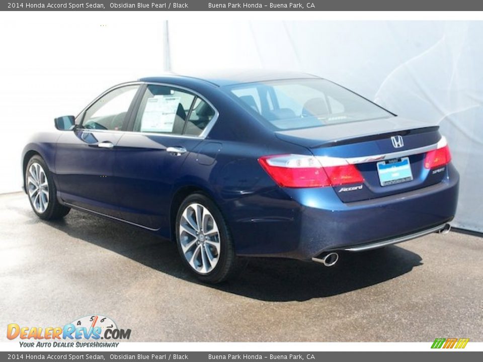 2014 Honda Accord Sport Sedan Obsidian Blue Pearl / Black Photo #5