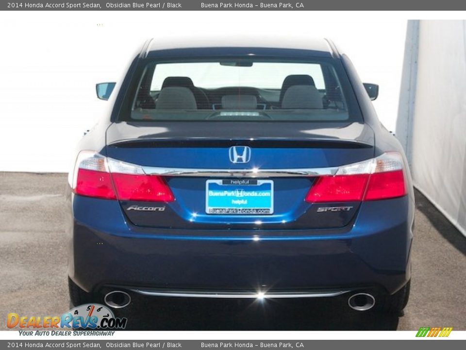 2014 Honda Accord Sport Sedan Obsidian Blue Pearl / Black Photo #6