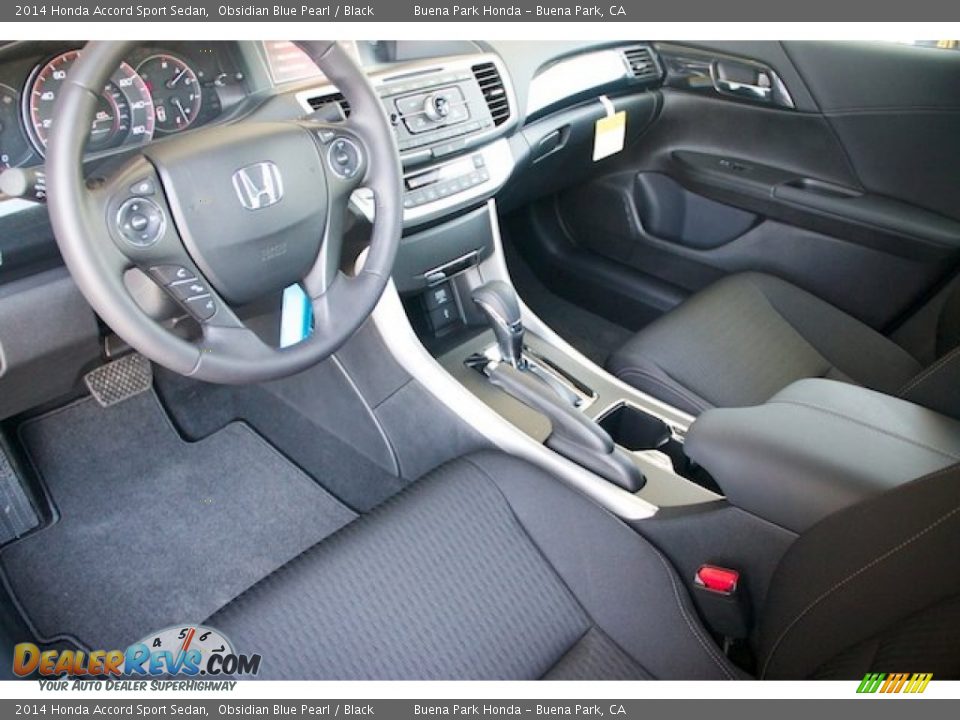 2014 Honda Accord Sport Sedan Obsidian Blue Pearl / Black Photo #10