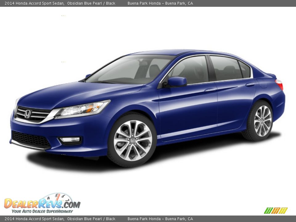 2014 Honda Accord Sport Sedan Obsidian Blue Pearl / Black Photo #20