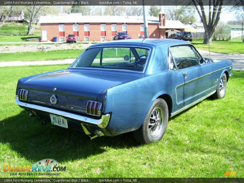 1964 Ford Mustang Convertible Guardsman Blue / Black Photo #3