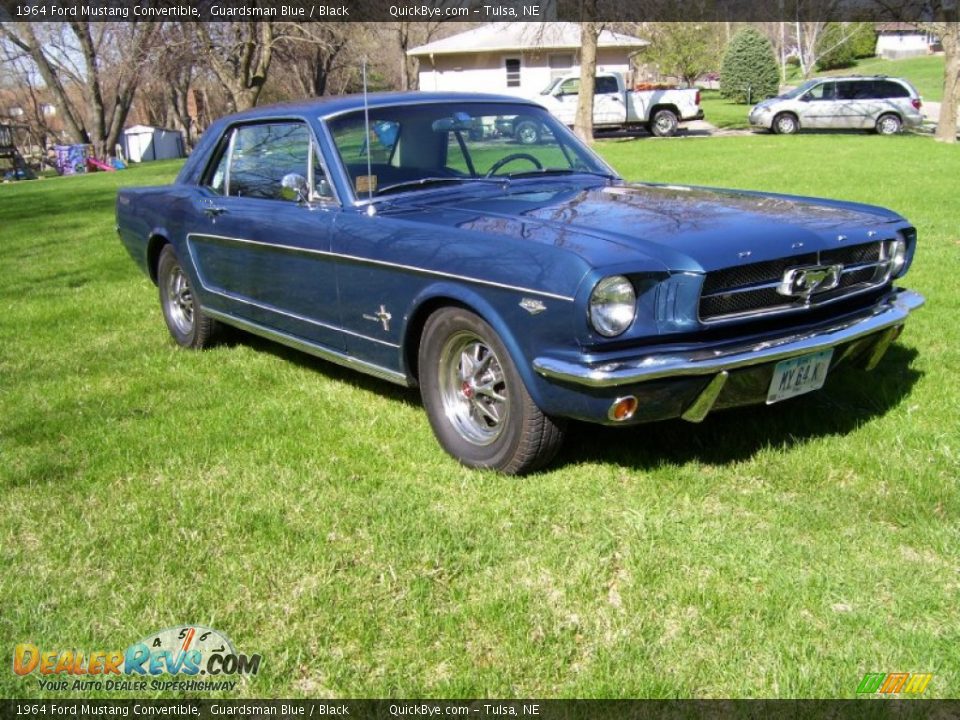 1964 Ford Mustang Convertible Guardsman Blue / Black Photo #6