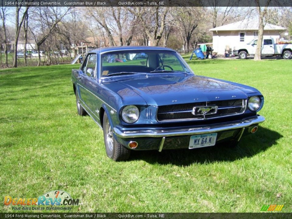 1964 Ford Mustang Convertible Guardsman Blue / Black Photo #7