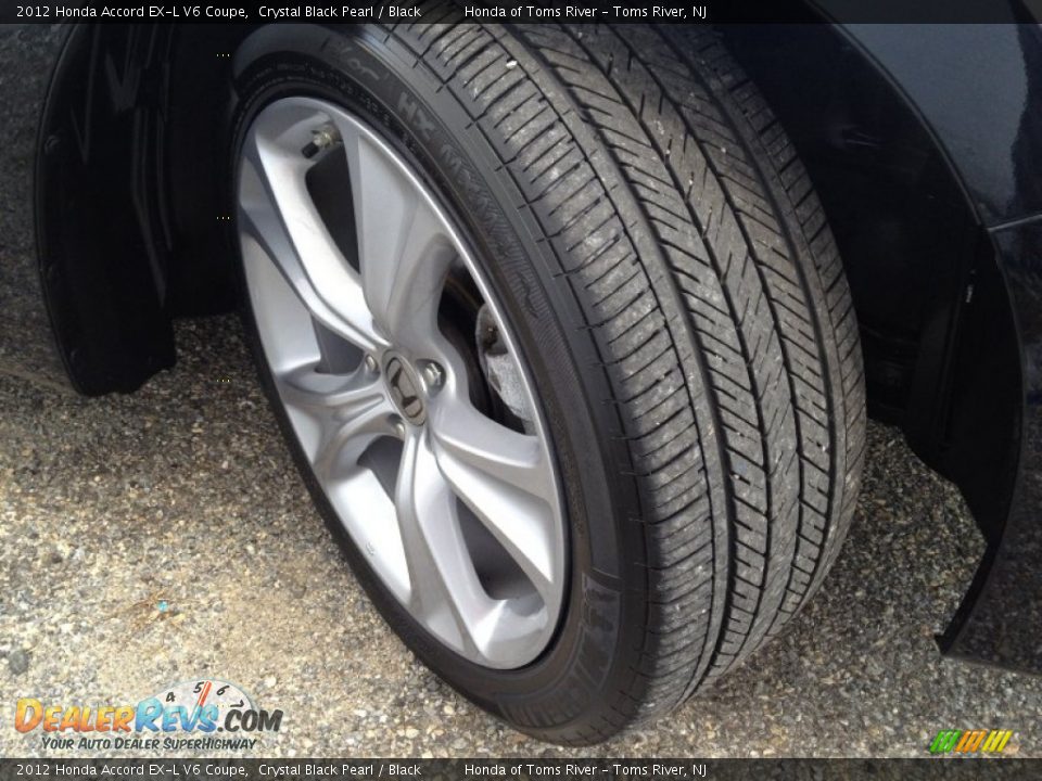 2012 Honda Accord EX-L V6 Coupe Crystal Black Pearl / Black Photo #2
