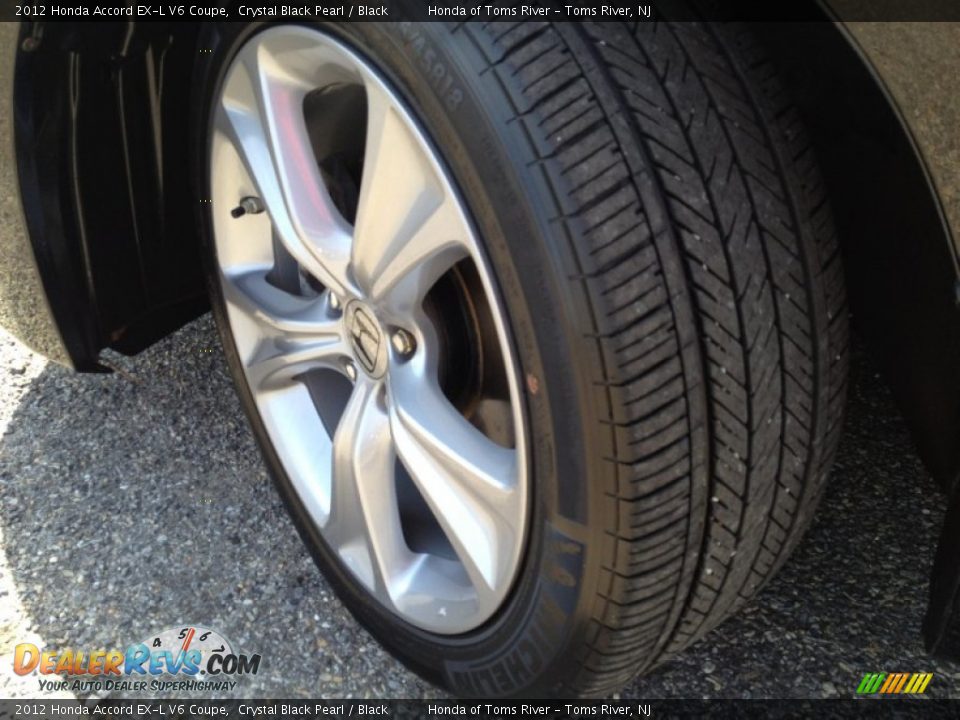 2012 Honda Accord EX-L V6 Coupe Crystal Black Pearl / Black Photo #3