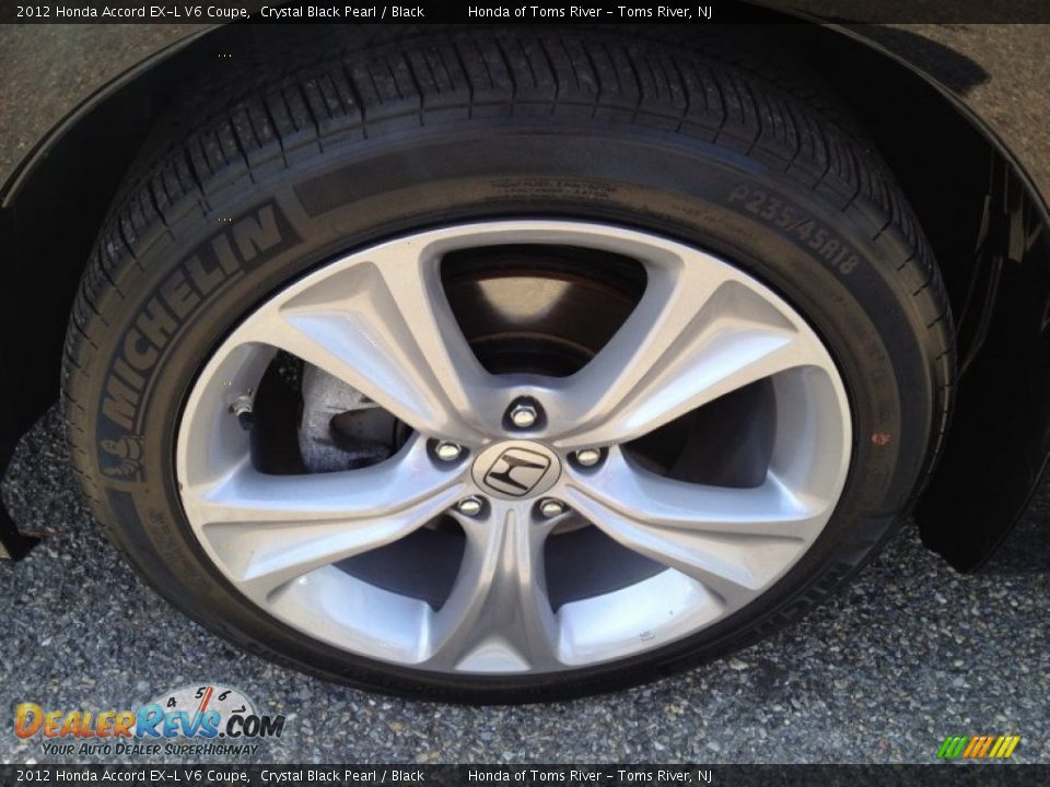 2012 Honda Accord EX-L V6 Coupe Crystal Black Pearl / Black Photo #4