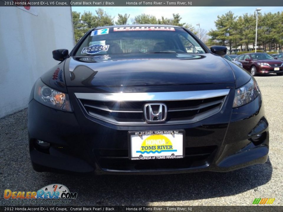 2012 Honda Accord EX-L V6 Coupe Crystal Black Pearl / Black Photo #5