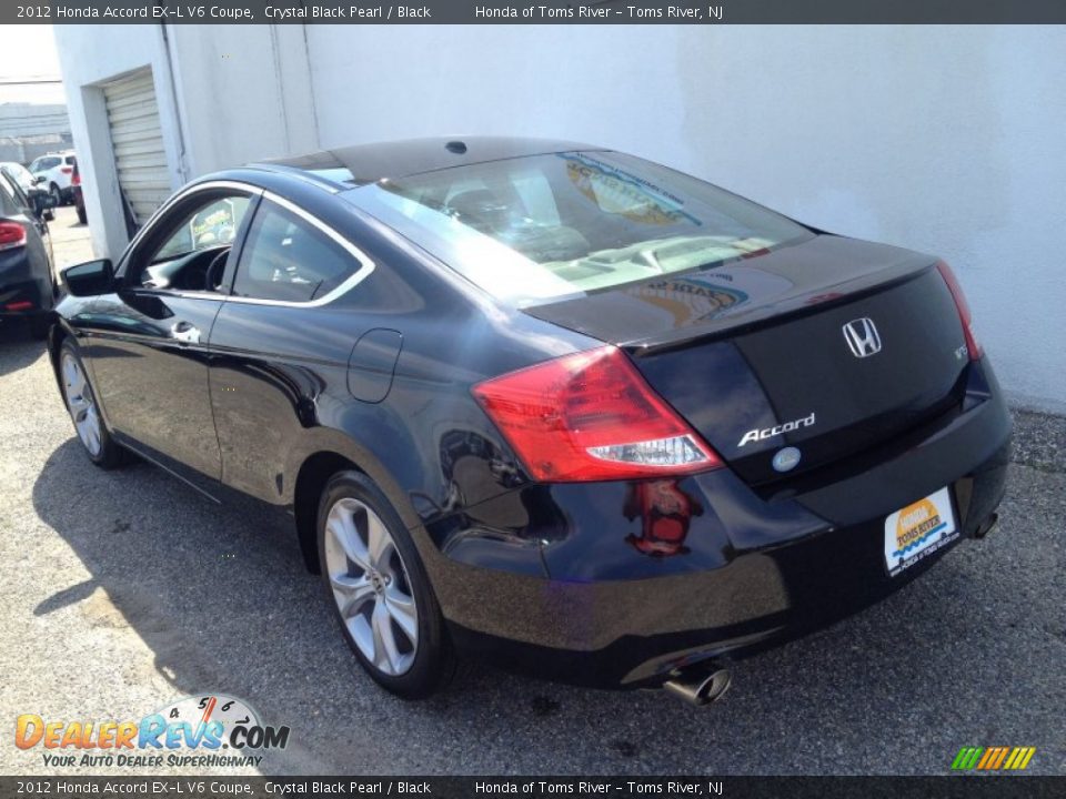 2012 Honda Accord EX-L V6 Coupe Crystal Black Pearl / Black Photo #8