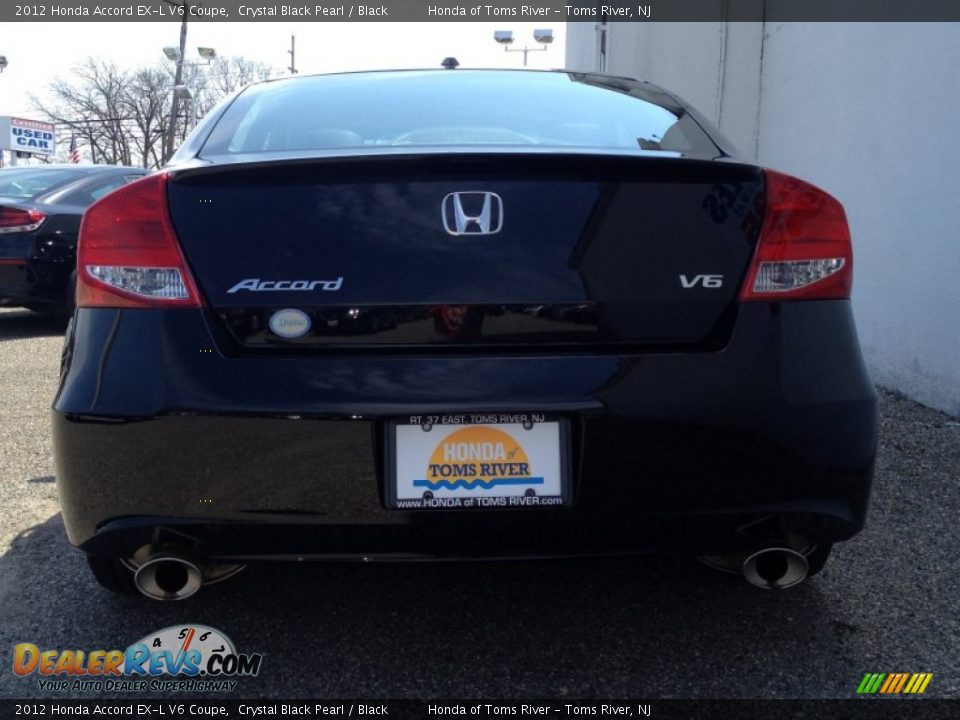 2012 Honda Accord EX-L V6 Coupe Crystal Black Pearl / Black Photo #9