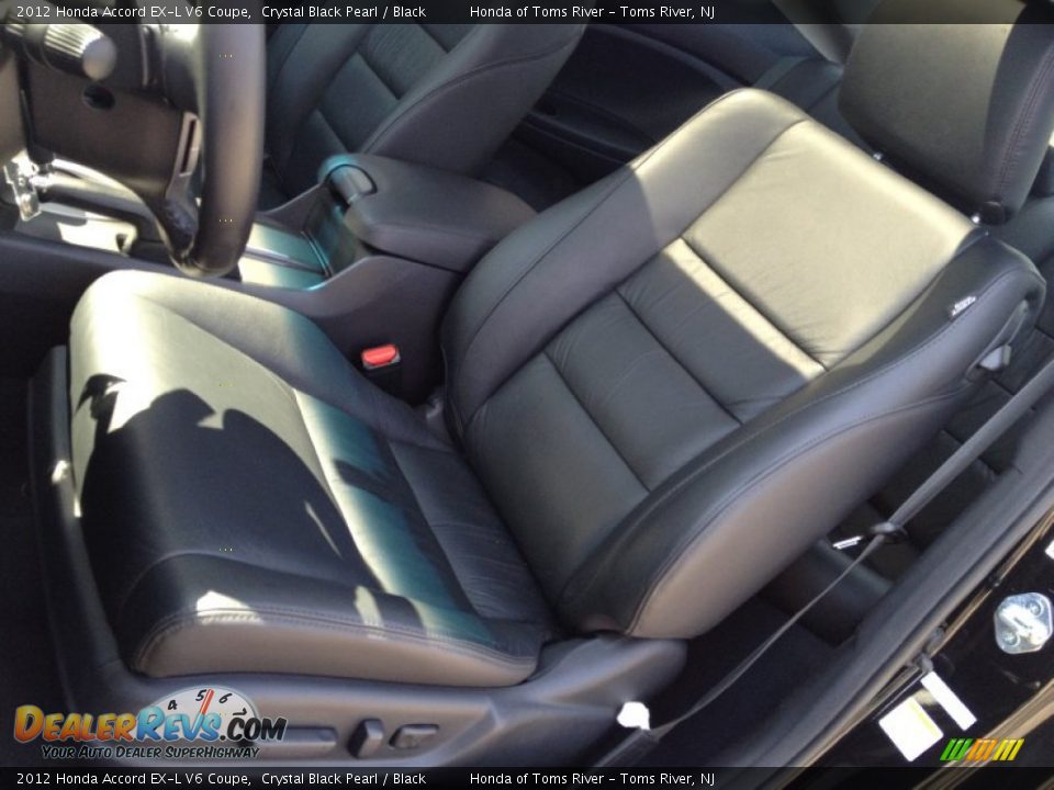 2012 Honda Accord EX-L V6 Coupe Crystal Black Pearl / Black Photo #13