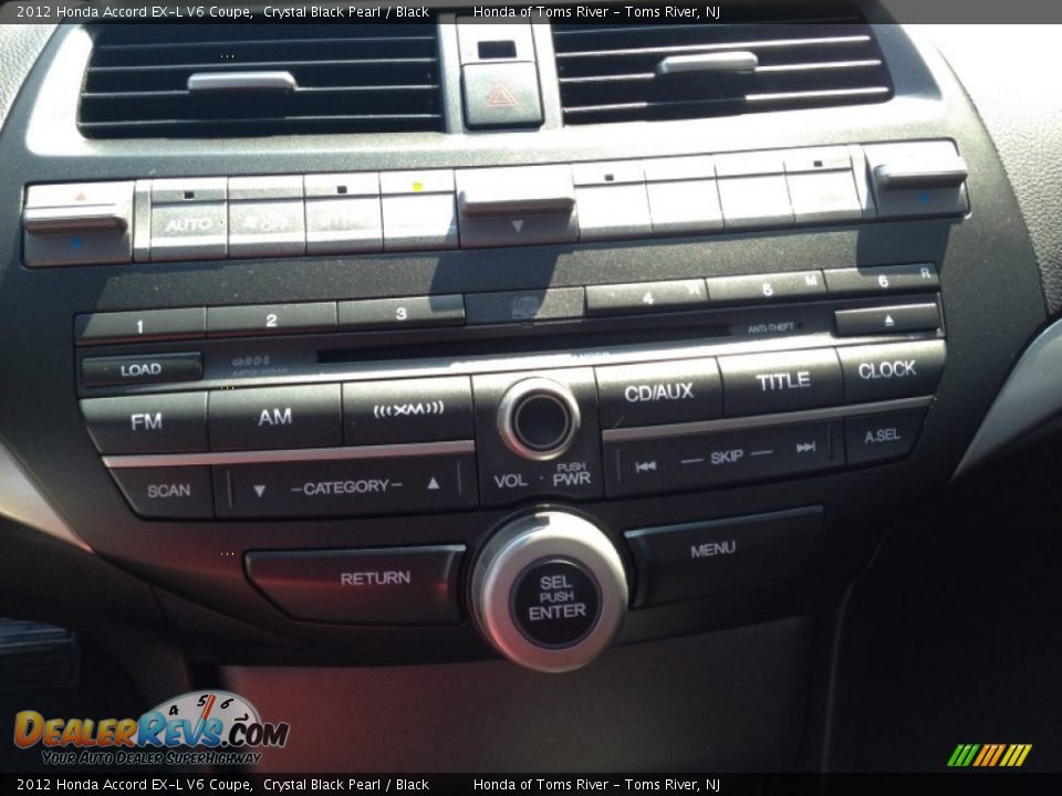 2012 Honda Accord EX-L V6 Coupe Crystal Black Pearl / Black Photo #18
