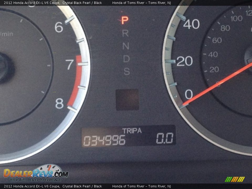 2012 Honda Accord EX-L V6 Coupe Crystal Black Pearl / Black Photo #19