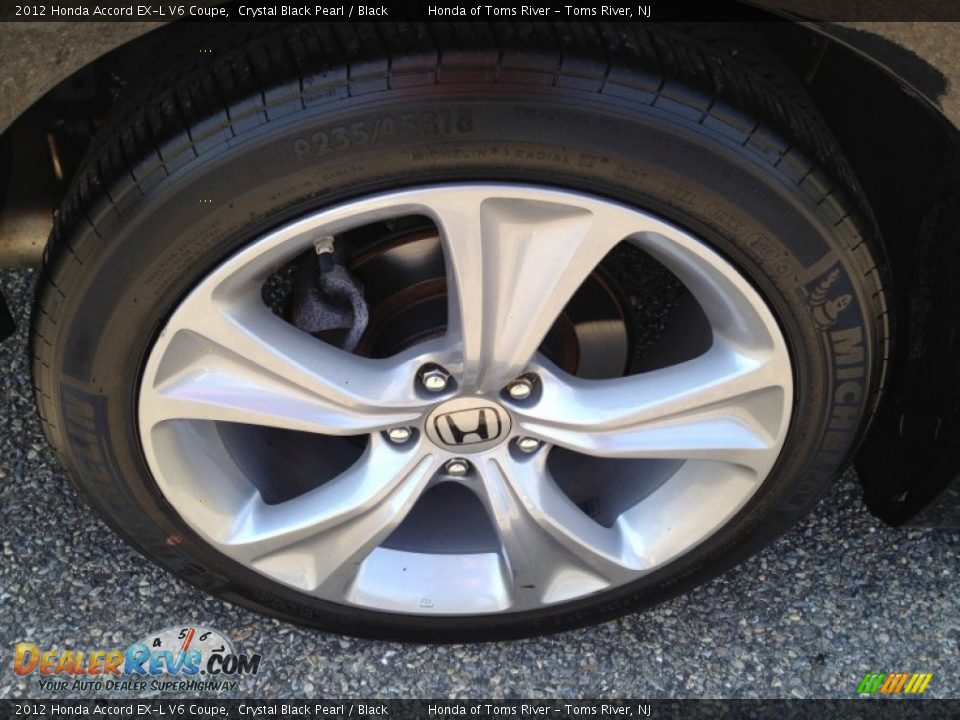 2012 Honda Accord EX-L V6 Coupe Crystal Black Pearl / Black Photo #22