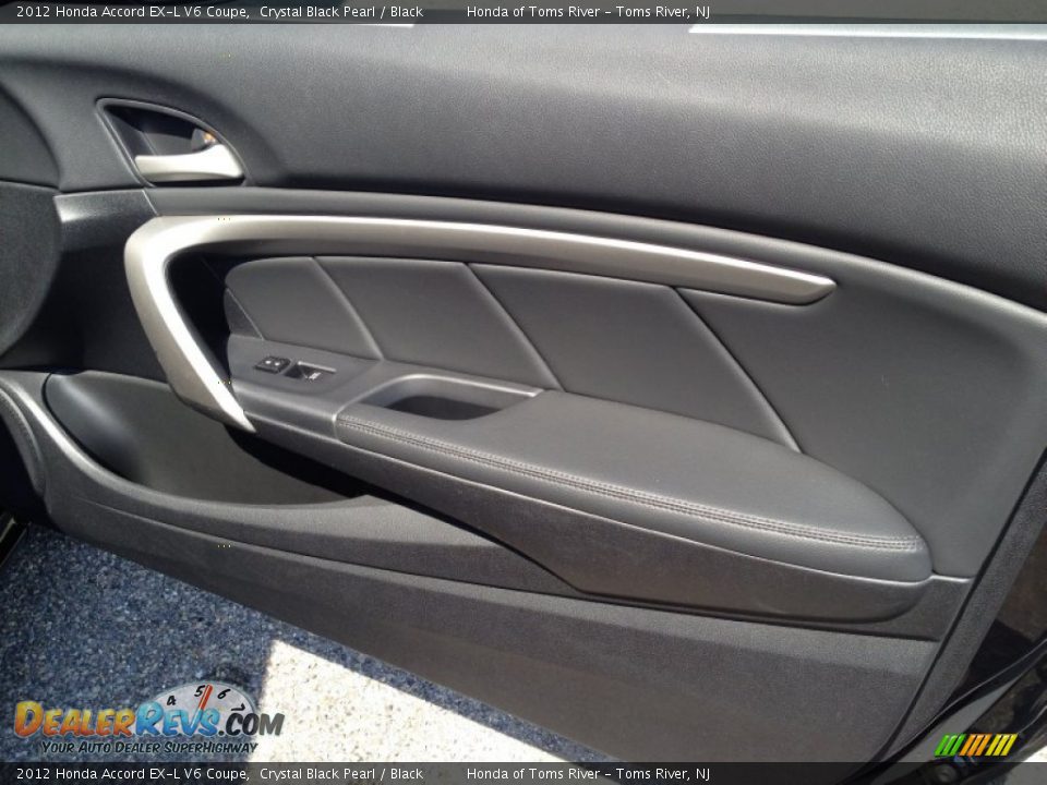 2012 Honda Accord EX-L V6 Coupe Crystal Black Pearl / Black Photo #23