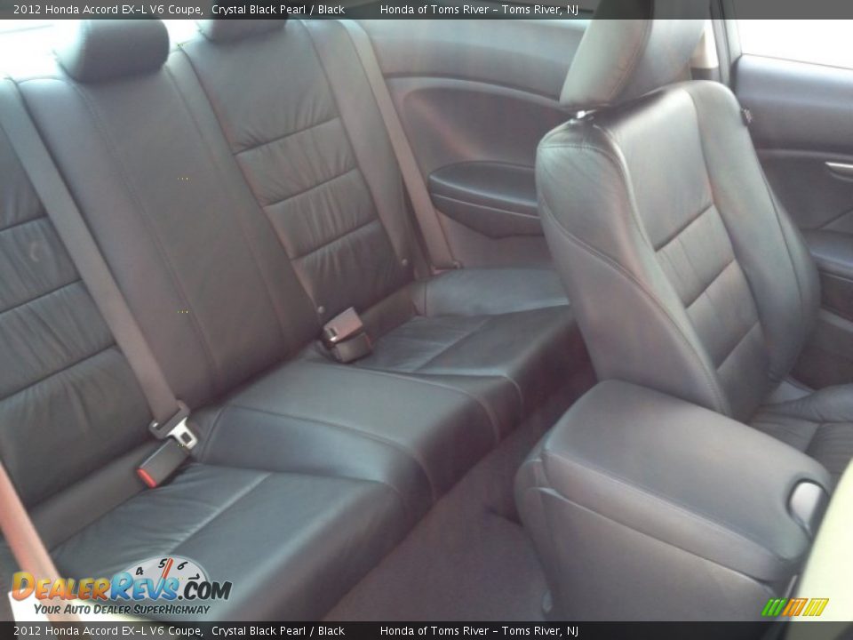 2012 Honda Accord EX-L V6 Coupe Crystal Black Pearl / Black Photo #26