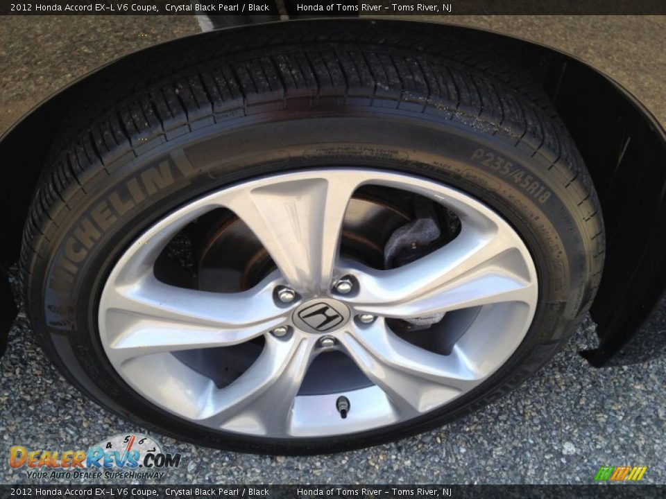 2012 Honda Accord EX-L V6 Coupe Crystal Black Pearl / Black Photo #27