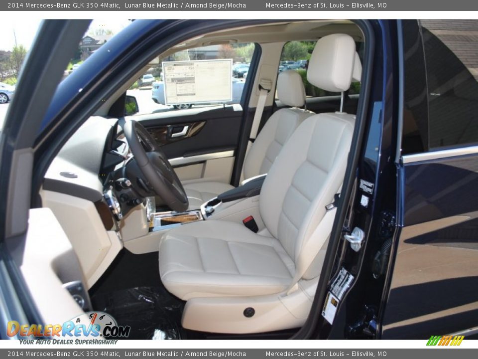 2014 Mercedes-Benz GLK 350 4Matic Lunar Blue Metallic / Almond Beige/Mocha Photo #5