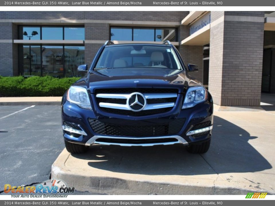 2014 Mercedes-Benz GLK 350 4Matic Lunar Blue Metallic / Almond Beige/Mocha Photo #6