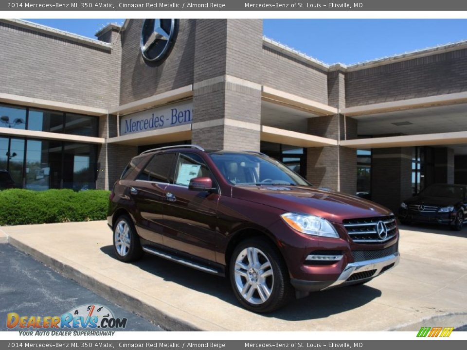 2014 Mercedes-Benz ML 350 4Matic Cinnabar Red Metallic / Almond Beige Photo #1