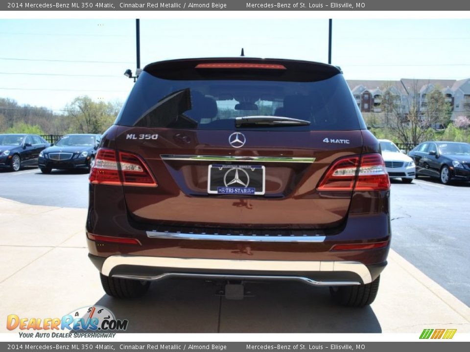 2014 Mercedes-Benz ML 350 4Matic Cinnabar Red Metallic / Almond Beige Photo #3