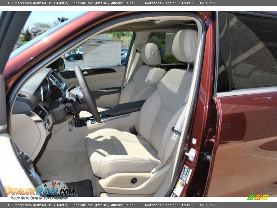 2014 Mercedes-Benz ML 350 4Matic Cinnabar Red Metallic / Almond Beige Photo #4