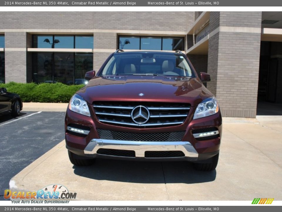 2014 Mercedes-Benz ML 350 4Matic Cinnabar Red Metallic / Almond Beige Photo #6