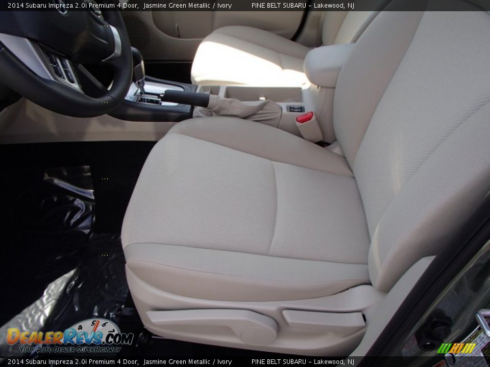 2014 Subaru Impreza 2.0i Premium 4 Door Jasmine Green Metallic / Ivory Photo #3