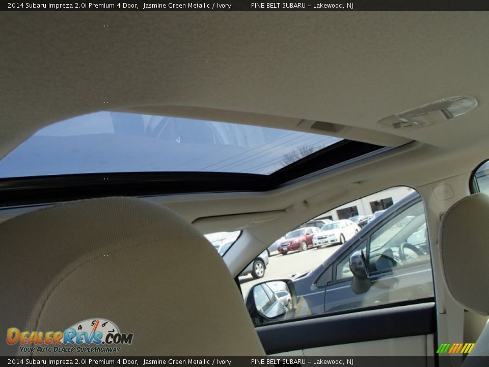 2014 Subaru Impreza 2.0i Premium 4 Door Jasmine Green Metallic / Ivory Photo #5