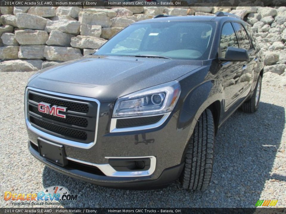 2014 GMC Acadia SLE AWD Iridium Metallic / Ebony Photo #2