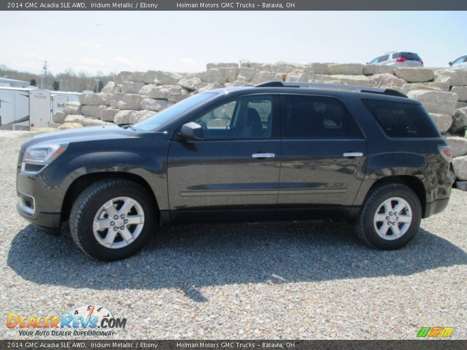 2014 GMC Acadia SLE AWD Iridium Metallic / Ebony Photo #3