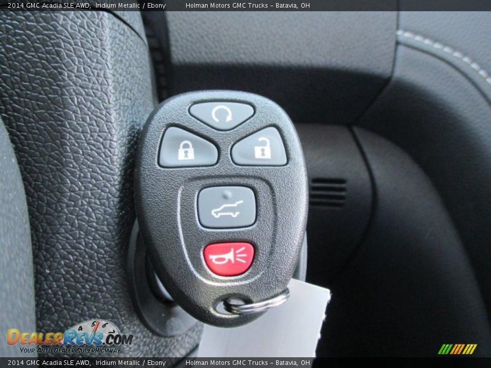 2014 GMC Acadia SLE AWD Iridium Metallic / Ebony Photo #14