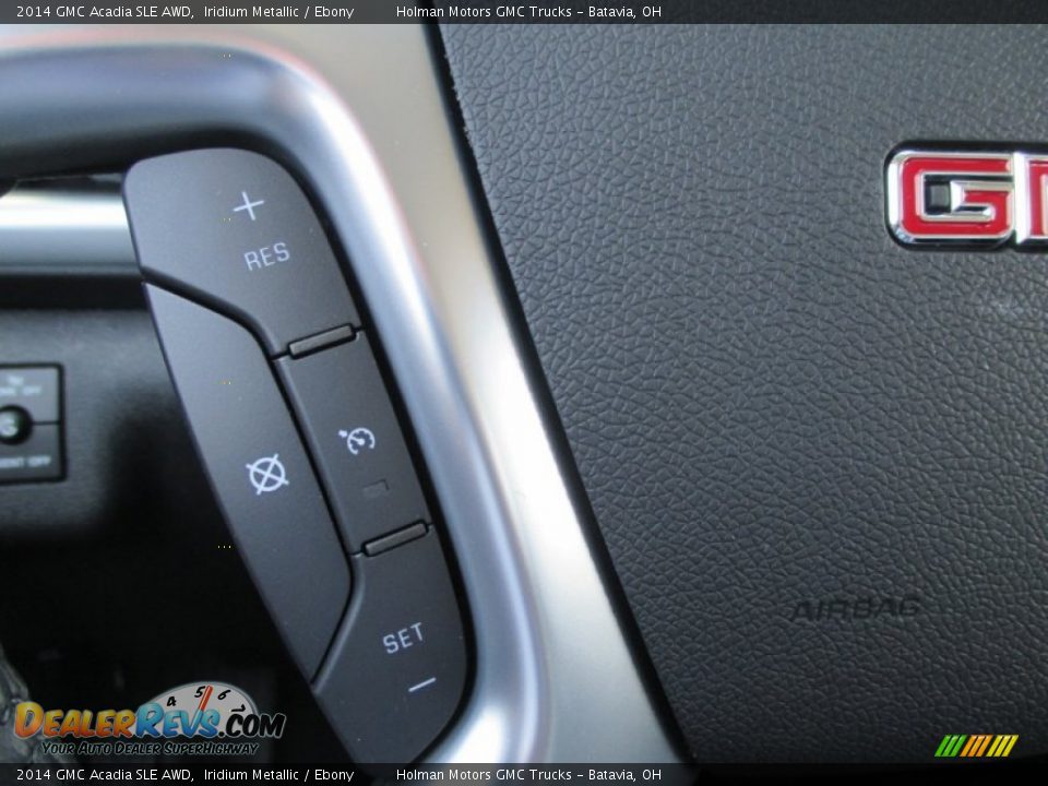 2014 GMC Acadia SLE AWD Iridium Metallic / Ebony Photo #16