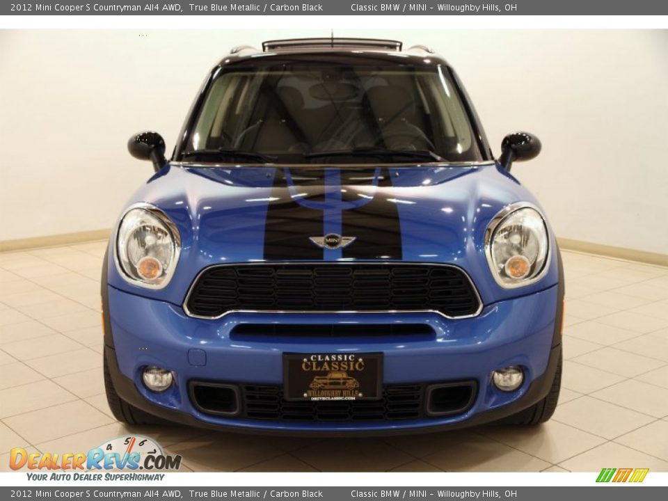 2012 Mini Cooper S Countryman All4 AWD True Blue Metallic / Carbon Black Photo #2