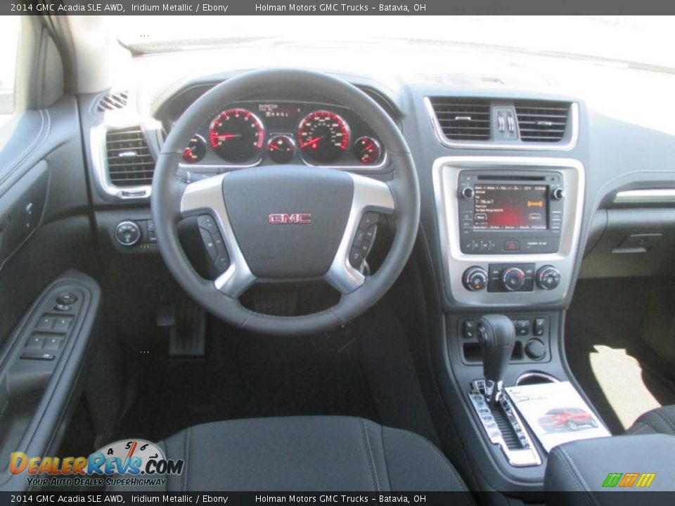 2014 GMC Acadia SLE AWD Iridium Metallic / Ebony Photo #21
