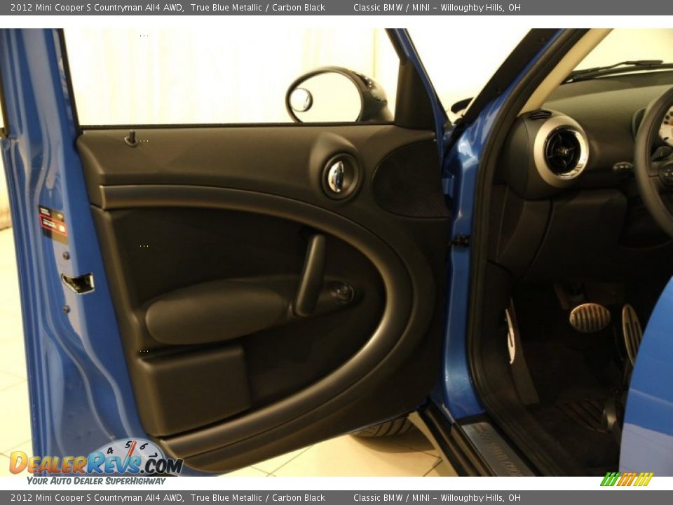 2012 Mini Cooper S Countryman All4 AWD True Blue Metallic / Carbon Black Photo #4