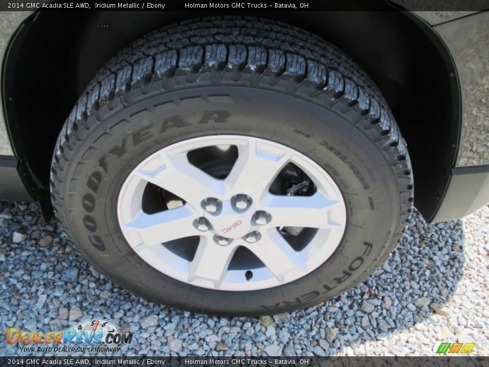 2014 GMC Acadia SLE AWD Iridium Metallic / Ebony Photo #24