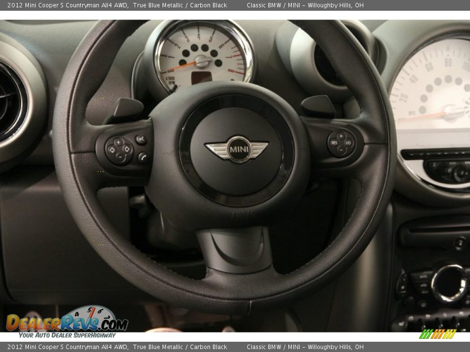 2012 Mini Cooper S Countryman All4 AWD Steering Wheel Photo #7