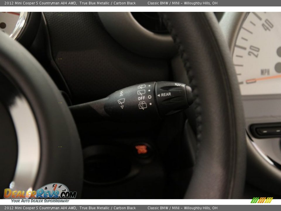 2012 Mini Cooper S Countryman All4 AWD True Blue Metallic / Carbon Black Photo #9