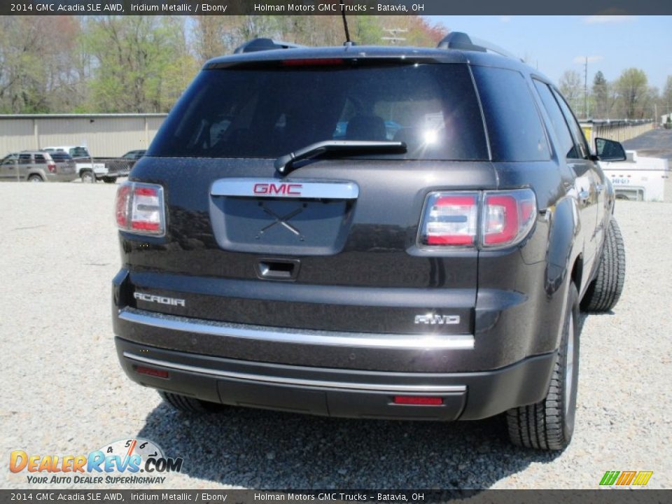 2014 GMC Acadia SLE AWD Iridium Metallic / Ebony Photo #28