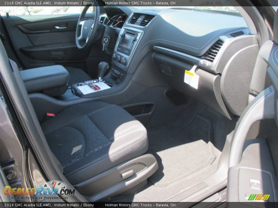 2014 GMC Acadia SLE AWD Iridium Metallic / Ebony Photo #30