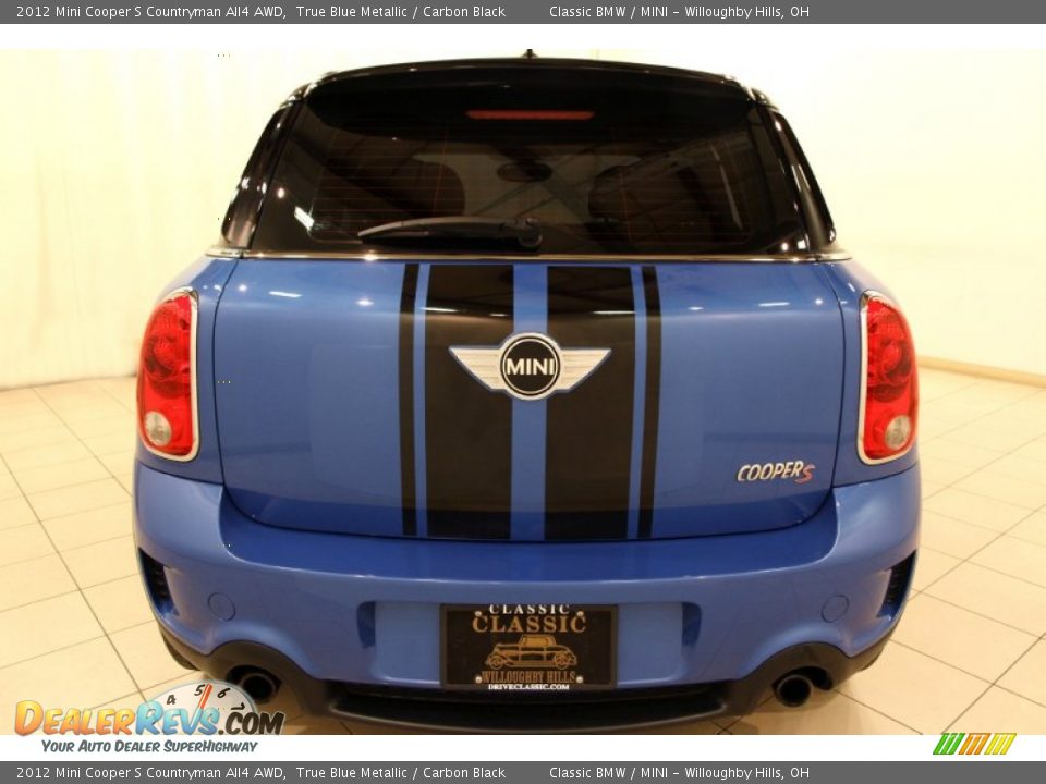 2012 Mini Cooper S Countryman All4 AWD True Blue Metallic / Carbon Black Photo #20
