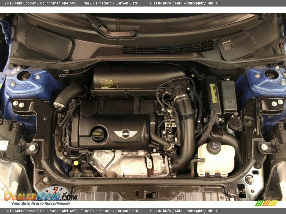 2012 Mini Cooper S Countryman All4 AWD True Blue Metallic / Carbon Black Photo #21