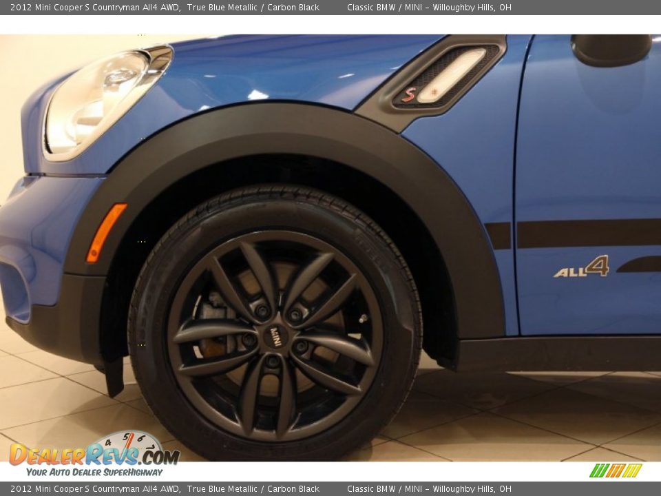 2012 Mini Cooper S Countryman All4 AWD True Blue Metallic / Carbon Black Photo #22