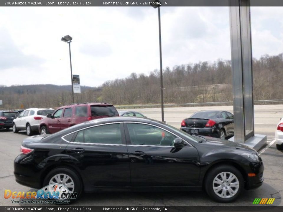 2009 Mazda MAZDA6 i Sport Ebony Black / Black Photo #4