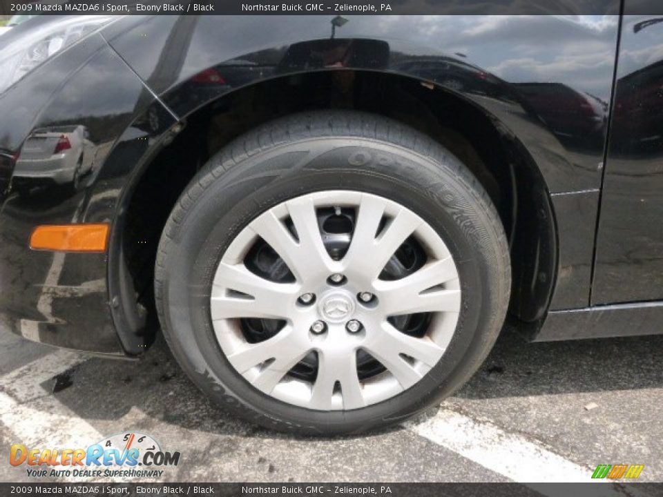 2009 Mazda MAZDA6 i Sport Ebony Black / Black Photo #9