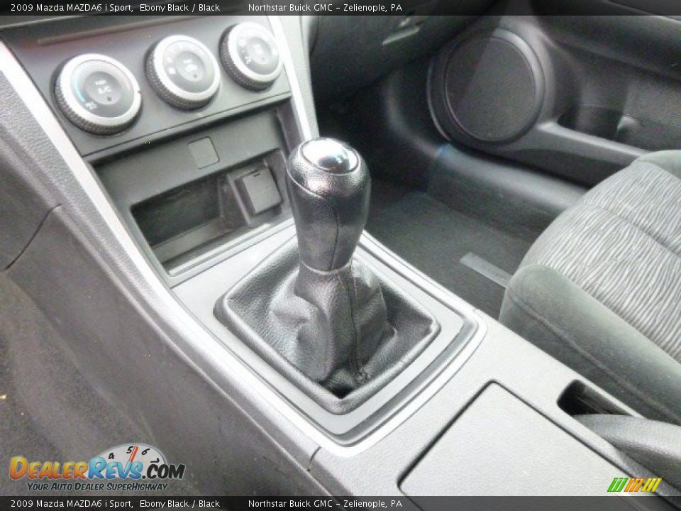 2009 Mazda MAZDA6 i Sport Ebony Black / Black Photo #17