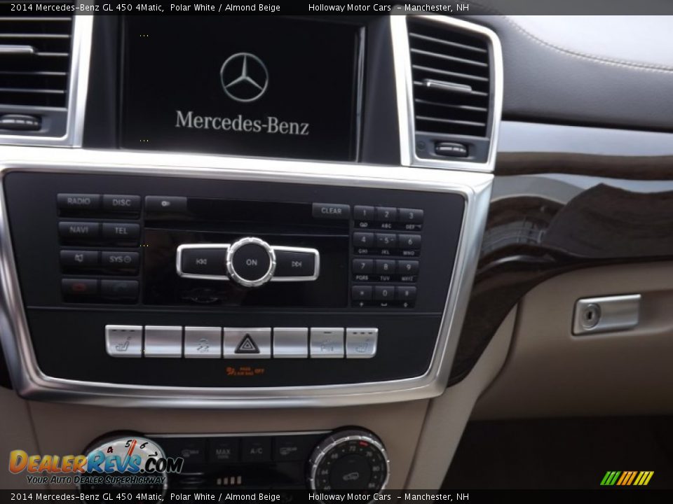 2014 Mercedes-Benz GL 450 4Matic Polar White / Almond Beige Photo #20