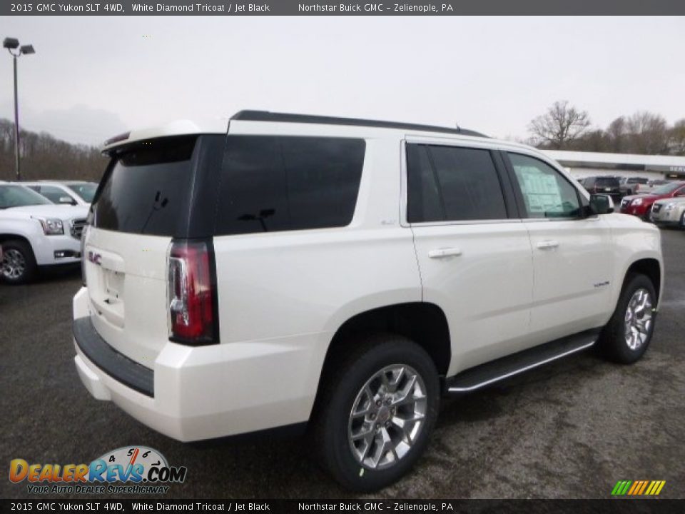 2015 GMC Yukon SLT 4WD White Diamond Tricoat / Jet Black Photo #5