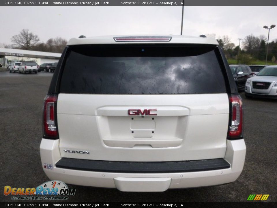 2015 GMC Yukon SLT 4WD White Diamond Tricoat / Jet Black Photo #6