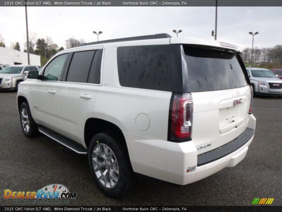2015 GMC Yukon SLT 4WD White Diamond Tricoat / Jet Black Photo #7